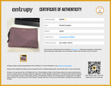 Salvatore Ferragamo Purple Mauve Leather Wristlet Clutch Eb1225rxde Entrupy Certificate