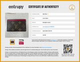 Louis Vuittion Card Holder Brown Monogram Wallet Aa0426lzxsa Entrupy Certificate