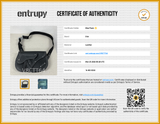 Christian Dior Black Leather Saddle Bag Eb0426erxsa Entrupy Certificate