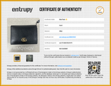 Gucci Double Gg Maramount Black Wallet Aa0726lrzsa Entrupy Certificate