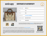 Gucci Diana Gg Raffia Bamboo Top Handle Tote Bag Eb0326sxzsa Entrupy Certificate