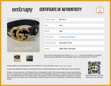 Gucci X Adidas Marmont Leather Belt With Double G Buckle Size 75/30 Eb0526loxsa Entrupy Certificate