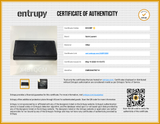 Yves Saint Laurent Kate Black Leather Clutch Eb0626orxde Entrupy Certificate