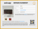 Louis Vuitton Sarah Retiro Brown Monogram Cherry Red Leather Wallet Do0926wxzde Entrupy Certificate