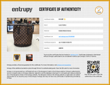 Louis Vuitton Damier Ebene Marais Bucket Bag Sd0626rsrdu Entrupy Certificate