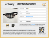Burberry Mini Cason Belt Bag In Dark Birch Brown Check Coated Canvas Fw0326oxzdu Entrupy Certificate