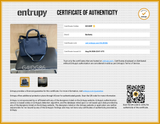 Burberry Derby Banner Medium Tote In Ink Blue Pebbled Leather Fw0926pxzdu Entrupy Certificate