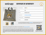 Gucci Gg Supreme L'aveugle Par Amour Tiger Vertical Tote Bag Sd0526orzde Entrupy Certificate