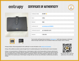 Celine Medium Gray Calfskin Leather Wallet Sd0826lrzde Entrupy Certificate