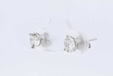 1.1ctw Diamond Stud Earrings In 14k White Gold 0.7 Grams Eb0225crxdu