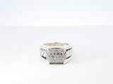 David Yurman 0.58 Cttw Diamond & Sterling Silver Cable Ring 9.9 Grams Size 6 Fw0726lrzdu