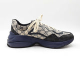 Gucci Rhyton Sneakers In Gg Supreme Monogram Coated Canvas Size 10.5 Men Fw00626lrxdu