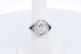3.54ctw Lab Grown Diamond Ring In Platinum 11.3 Grams Size 6.5 Eb0325lwrxsa