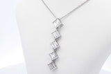 0.96ctw Lab Grown Diamond Pendant Necklace In 925 3.8 Grams 18 Inch Eb0325epdu