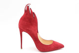 Christian Louboutin Victorina Red Suede Heels Size Eu 35.5 Eb1224lxzdu