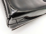 Salvatore Ferragamo Black Patent Leather Shoulder Bag As Is Condition Do0426orde