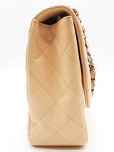 Chanel Classic Single Flap Jumbo Beige Quilted Leather Shoulder Bag Do0125rxzxde