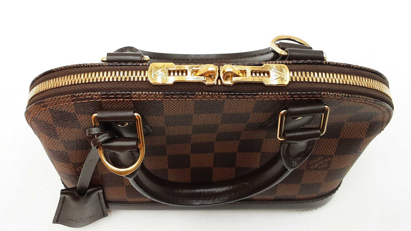 Louis Vuitton Damier Ebene Alma Hand Bag Sd0825crzdu