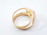 0.50 Cttw Bezel-set Emerald 14k Yellow Gold Multi Band Ring 4.4 Grams Size 6.75 Fw1225ozxdu