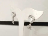 Chanel Faux Pearl & Strass Heart Cc Drop Earrings 8.3 Grams Mk0726lrzmia