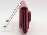 Prada Saffiano Leather Fold Over Continental Wallet Pink Aa0625lzxsa