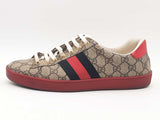 Gucci Supreme Red Ace Gg Beige Size 9.5 Aa0925lrzsa
