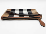 Burberry Peyton Brown House Check Canvas Zipper Wristlet Pouch Do0726lorde