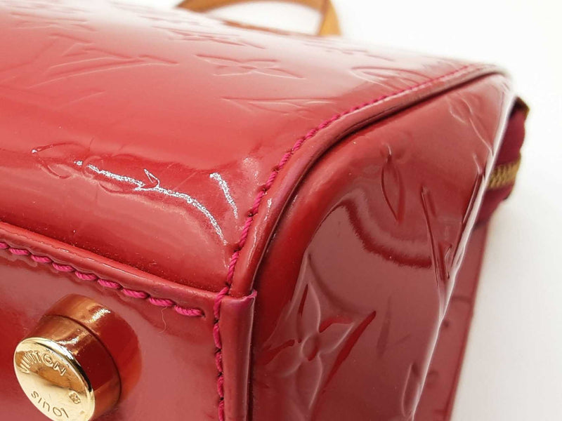 Louis Vuitton Brea Red Monogram Vernis Leather Satchel Fw0325oordu