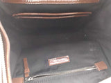Tory Burch Glossy Brown Crinkled Patent Leather Handle Satche Aa1026rzsa
