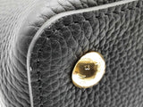 Louis Vuitton Capuccine Black White Leather Shoulder Bag Do0525ooxzde