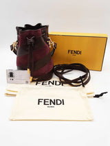 Fendi Mon Tresor Bi-color Leather & Suede Inlays Minibag Sd1025pzxde