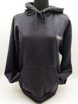 Balenciaga Campaign Logo Navy Blue Cotton Pullover Hoodie Size Xs Do0325oxzde