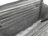 Bottega Veneta Intrecciato Black Green Leather Zippy Wallet Do0525cxde