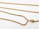 14k Yellow Gold Vertical Bar Y-chain Necklace 3 Grams 18 Inch Fw0826lsxdu