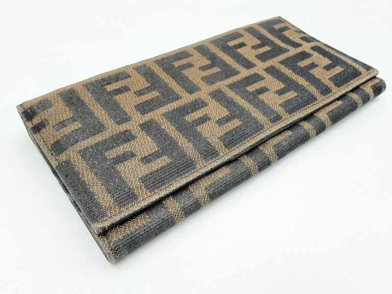 Fendi Zucca Pattern Canvas Bifold Long Wallet Fw0824lrxsa