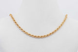 18k Yellow Gold Rope Chain Necklace 8.5 Grams 17.5 Inch Eb0826lxxzsa