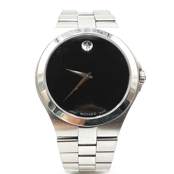 Movado Collection Black Museum Stainless Steel 39mm Watch Sd0325ezdu
