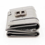 Balenciaga Silver Hourglass Mini Wallet Sd0625oezdu