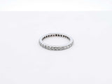 0.64 Cttw Diamond & 14k White Gold Eternity Ring Size 4.75 1.8 Grams Fw0425lordu