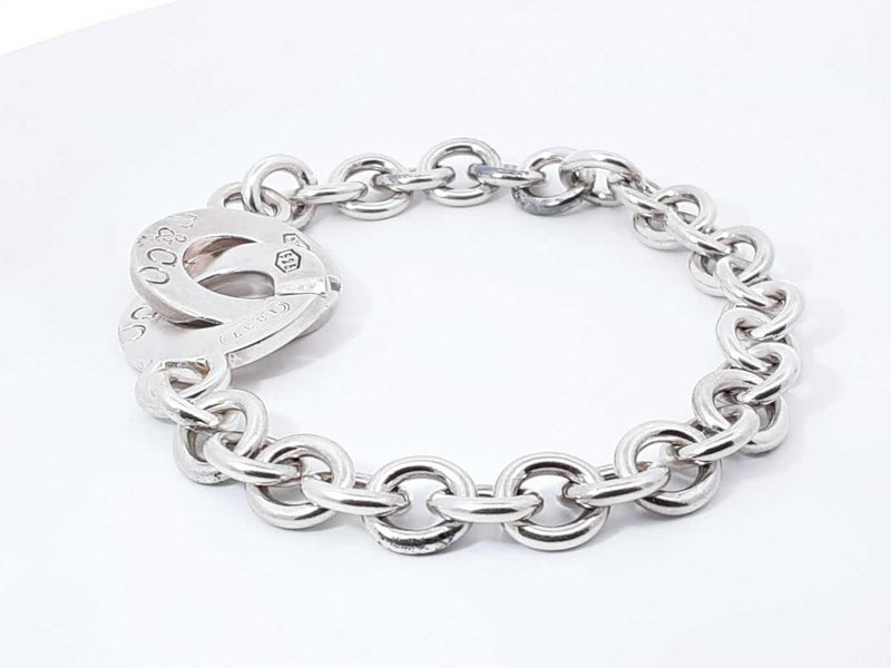 Tiffany & Co. 1837 Interlocking Circles 925 Bracelet 21 Grams 6