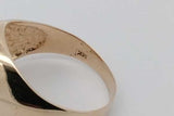 14k Yellow Gold Star Of David Ring With Diamonds 5.3 Grams Size 9.5 Eb1026worsa