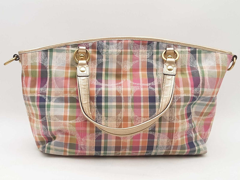 Coach Poppy Plaid Handbag Aa0725izsa