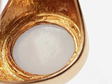 Milky White Moonstone 14k Yellow Gold 7.5g Ring Size 7.5 Do0426pexde