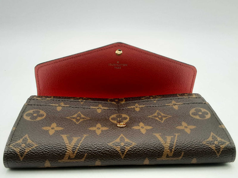 Louis Vuitton Monogram Sarah Wallet Brown Aa0625oxzsa
