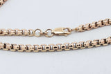 14k Yellow Gold Box Chain Necklace 13.7 Grams 22 Inch Eb0926exzsa