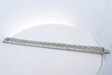 Approx. 2.8ctw Diamond Flower Bracelet 14k White Gold 37.26g 8 Inch Eb1024loxzsa