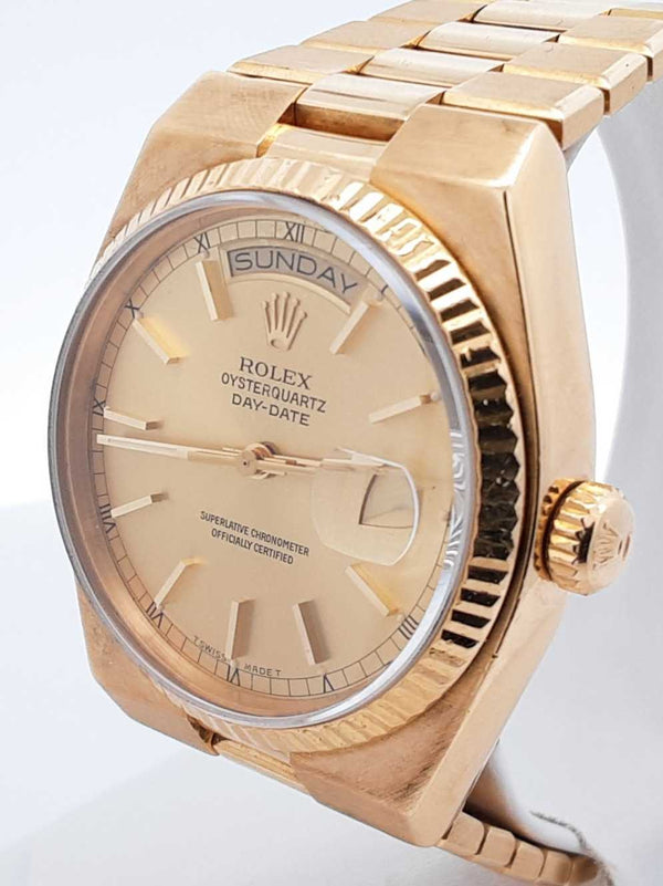 Rolex 18k Gold Oysterquartz Presidential Day-date 36mm Quartz Watch Fw0525irzxdu