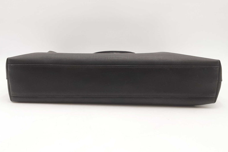 Burberry Black Grained Leather Ainsworth Briefcase Sd0425ozxsa