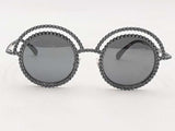 Chanel Pearl Round Blue Sunglasses Aa1225ozxsa