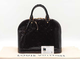 Louis Vuitton Alma Pm Handbag In Monogram-embossed Amarante Vernis Fw0426pxzdu